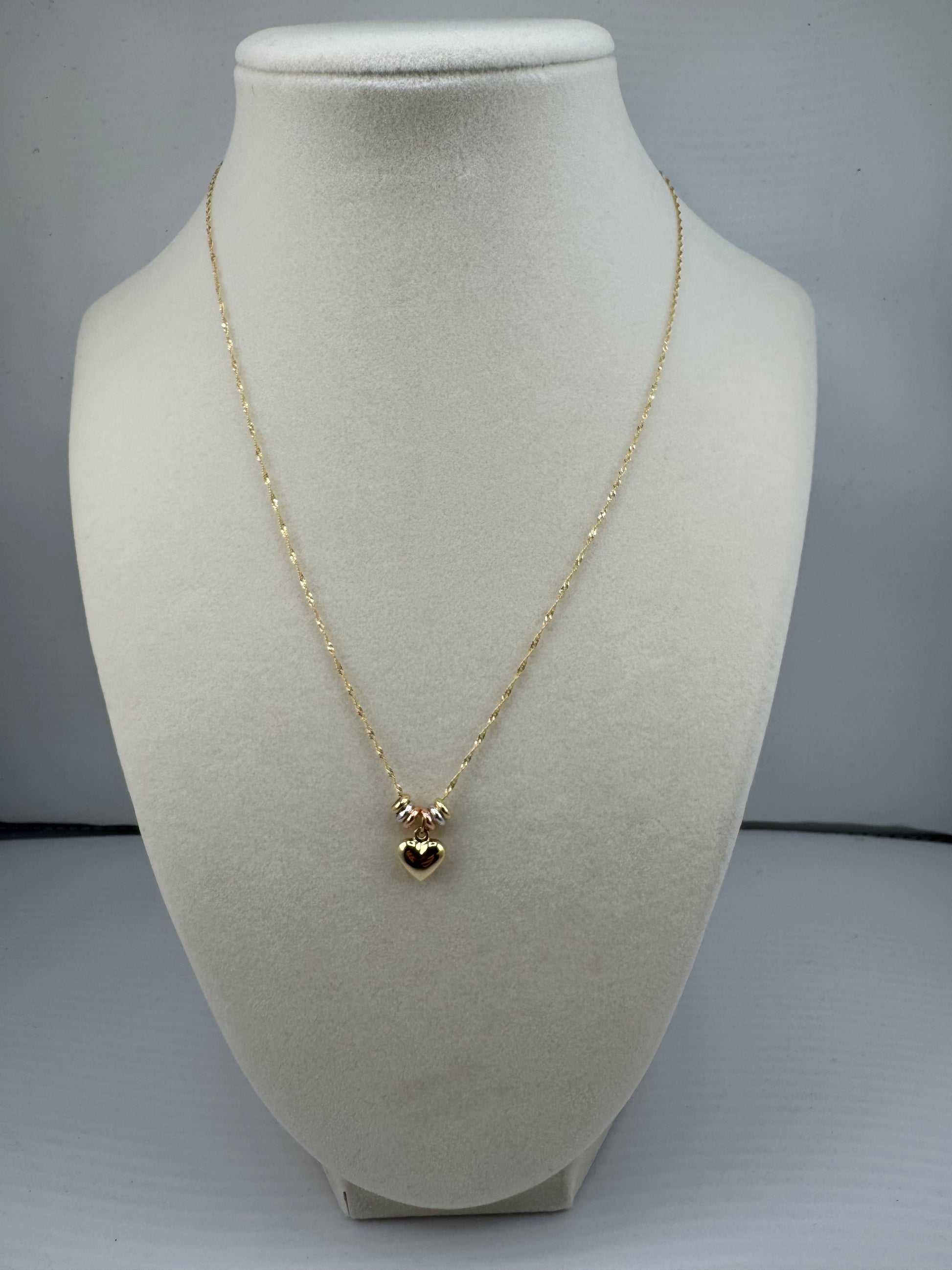 Heart Pendant Chain 50 cm